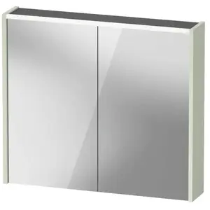 Duravit, Armoire de toilette, Armoire de toilette D-Code, prise type J (CH, LI), 2 portes, champ lumineux LED en haut, 800 (80 x 21.50 x 70 cm) pas cher