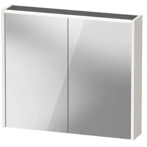 Duravit, Armoire de toilette, Armoire de toilette D-Code, prise type J (CH, LI), 2 portes, champ lumineux LED en haut, 800 (80 x 14.80 x 70 cm) pas cher