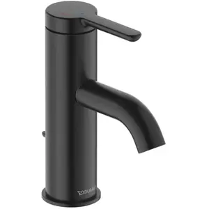 Duravit, Robinetterie de salle de bains, C.1 Mitigeur monocommandé pour lavabo S, FreshStart, Minusflow, saillie 91mm, avec garniture
