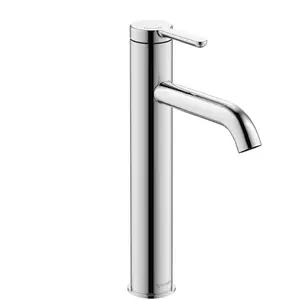 Duravit, Robinetterie de salle de bains, C.1 Mitigeur monocommandé pour lavabo L, FreshStart, Minusflow, saillie 136mm, sans garniture