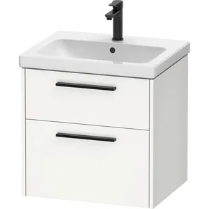 Duravit, Meuble sous-lavabo, D-Code Meuble sous-lavabo, 1 tiroir, 584x460mm, découpe siphon, avec poignée (58.40 x 46 x 55.50 cm)