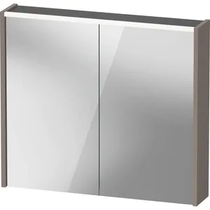 Duravit, Armoire de toilette, Armoire de toilette D-Code, prise type F (EU, DE), 2 portes, champ lumineux LED en haut, 800 (80 x 14.80 x 70 cm) pas cher