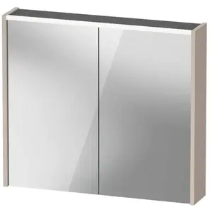 Duravit, Armoire de toilette, Armoire de toilette D-Code, prise type F (EU, DE), 2 portes, champ lumineux LED en haut, 800 (80 x 14.80 x 70 cm) pas cher