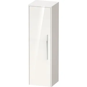 Duravit, Armoire de salle de bain, D-Code Armoire mi-haute, 1 porte avec butée à gauche, 400x360x1320mm, avec poignée (40 x 36 x 132 cm)