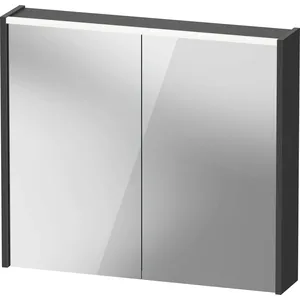 Duravit, Armoire de toilette, Armoire de toilette D-Code, prise type F (EU, DE), 2 portes, champ lumineux LED en haut, 800 (80 x 14.80 x 70 cm) pas cher