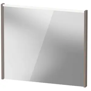 Duravit, Miroir, D-Code miroir, champ lumineux LED en haut, 800x700mm, interrupteur externe nécessaire, 6 W (77.50 x 87.50 cm)