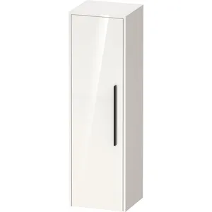 Duravit, Armoire de salle de bain, D-Code Armoire mi-haute, 1 porte avec butée à gauche, 400x360x1320mm, avec poignée (40 x 36 x 132 cm)