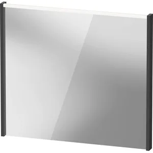 Duravit, Miroir, D-Code miroir, champ lumineux LED en haut, 800x700mm, interrupteur externe nécessaire, 6 W (77.50 x 87.50 cm)