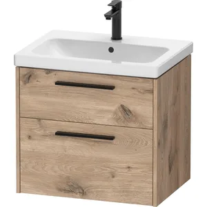 Duravit, Meuble sous-lavabo, D-Code Meuble sous-lavabo, 1 tiroir, 634x460mm, découpe siphon, avec poignée (63.40 x 46 x 55.50 cm)