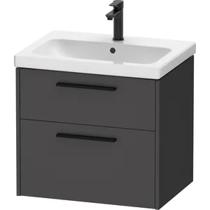 Duravit, Meuble sous-lavabo, D-Code Meuble sous-lavabo, 1 tiroir, 634x460mm, découpe siphon, avec poignée (63.40 x 46 x 55.50 cm)