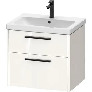 Duravit, Meuble sous-lavabo, D-Code Meuble sous-lavabo, 1 tiroir, 634x460mm, découpe siphon, avec poignée (63.40 x 46 x 55.50 cm)