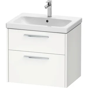 Duravit, Meuble sous-lavabo, D-Code Meuble sous-lavabo, 1 tiroir, 634x460mm, découpe siphon, avec poignée (63.40 x 46 x 55.50 cm)