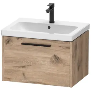 Duravit, Meuble sous-lavabo, D-Code bâti-support pour lavabo, 1 tiroir, 634x460mm, avec poignée (63.40 x 46 x 40 cm)