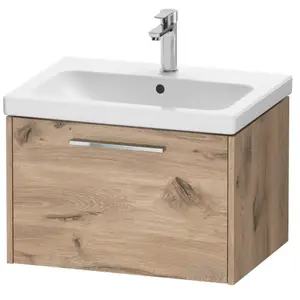 Duravit, Meuble sous-lavabo, D-Code bâti-support pour lavabo, 1 tiroir, 634x460mm, avec poignée (63.40 x 46 x 40 cm)