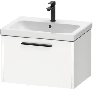 Duravit, Meuble sous-lavabo, D-Code bâti-support pour lavabo, 1 tiroir, 634x460mm, avec poignée (63.40 x 46 x 40 cm)