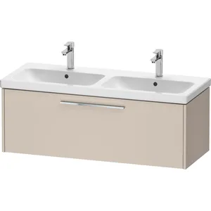 Duravit, Meuble sous-lavabo, D-Code bâti-support pour lavabo, 1 tiroir, 1184x460mm, avec poignée (54 x 51 x 121 cm)