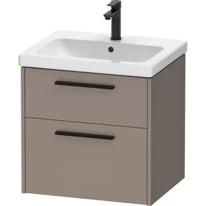 Duravit, Meuble sous-lavabo, D-Code Meuble sous-lavabo, 1 tiroir, 584x460mm, découpe siphon, avec poignée (58.40 x 46 x 55.50 cm)