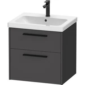 Duravit, Meuble sous-lavabo, D-Code Meuble sous-lavabo, 1 tiroir, 584x460mm, découpe siphon, avec poignée (58.40 x 46 x 55.50 cm)