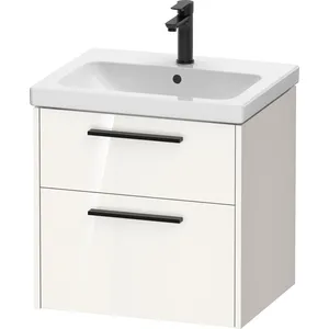 Duravit, Meuble sous-lavabo, D-Code Meuble sous-lavabo, 1 tiroir, 584x460mm, découpe siphon, avec poignée (58.40 x 46 x 55.50 cm)