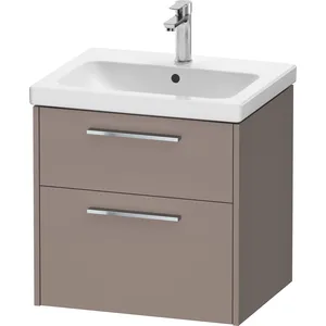 Duravit, Meuble sous-lavabo, D-Code Meuble sous-lavabo, 1 tiroir, 584x460mm, découpe siphon, avec poignée (62 x 55 x 70 cm)