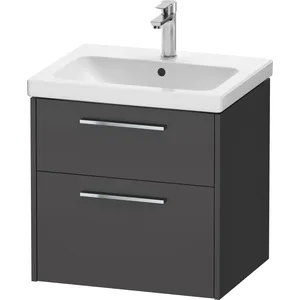 Duravit, Meuble sous-lavabo, D-Code Meuble sous-lavabo, 1 tiroir, 584x460mm, découpe siphon, avec poignée (58.40 x 46 x 55.50 cm)