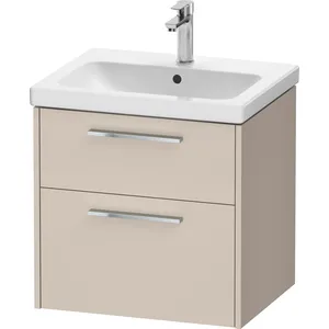 Duravit, Meuble sous-lavabo, D-Code Meuble sous-lavabo, 1 tiroir, 584x460mm, découpe siphon, avec poignée (62 x 55 x 70 cm)