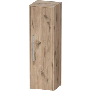 Duravit, Armoire de salle de bain, D-Code Armoire mi-haute, 1 porte avec butée à droite, 400x360x1320mm, avec poignée (40 x 36 x 132 cm)