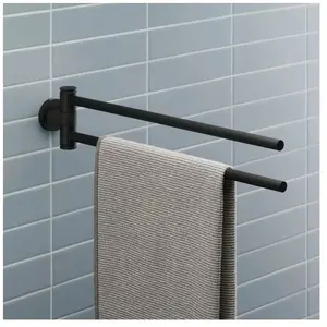 Duravit, Porte-serviettes + crochets pour serviettes, Porte-serviettes D-Code, suspendu, 2 bras, pivotant pas cher