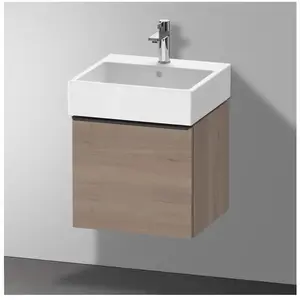 Duravit, Meuble sous-lavabo, D-Neo bâti-support lavabo suspendu, 484x440x442mm, 1 tiroir, avec poignée diamant noir (48.40 x 44.20 x 44 cm)