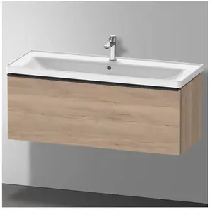 Duravit, Meuble sous-lavabo, D-Neo bâti-support lavabo suspendu, 1184x440x452mm, 1 tiroir, avec poignée noir diamant (118.40 x 45.20 x 44 cm)