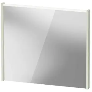 Duravit, Miroir, D-Code miroir, champ lumineux LED en haut, 800x700mm, interrupteur externe nécessaire, 6 W (77.50 x 87.50 cm)