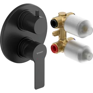 Duravit, Robinetterie de salle de bains, D-Code Mitigeur monocommandé encastré set, 2 consommateurs pas cher