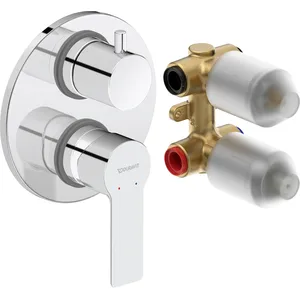 Duravit, Robinetterie de salle de bains, D-Code Mitigeur monocommandé encastré set, 2 consommateurs pas cher