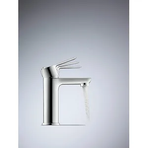 Duravit, Robinetterie de salle de bains, D-Code Mitigeur monocommandé pour lavabo M FreshStart et Minusflow, sans garniture de vidag