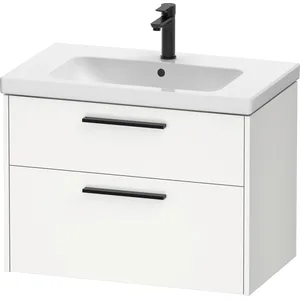 Duravit, Meuble sous-lavabo, D-Code Meuble sous-lavabo, 1 tiroir, 784x460mm, découpe siphon, avec poignée (78.40 x 46 x 55.50 cm)