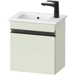 Duravit, Meuble sous-lavabo, Sivida sous-lavabo, charnières à droite, poignée encastrée noir diamant mat, 400x287x443 (40 x 28.70 x 44.30 cm)