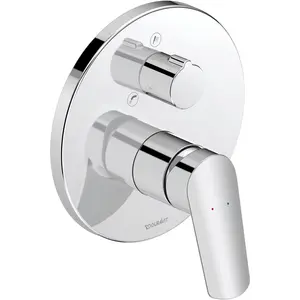 Duravit, Robinetterie de salle de bains, No.1 Mitigeur monocommandé pour bain, encastré, 2 consommateurs, chrome brillant, N15210018010 pas cher