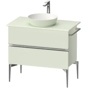 Duravit, Meuble sous-lavabo, Sivida Meuble sous-lavabo sur console, 2 tiroirs, poignée profilée chromée, 845x475x548mm (84.50 x 47.50 x 54.80 cm) pas cher