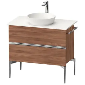 Duravit, Meuble sous-lavabo, Sivida Meuble sous-lavabo sur console, 2 tiroirs, poignée profilée chromée, 845x475x548mm (84.50 x 47.50 x 54.80 cm) pas cher