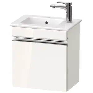 Duravit, Meuble sous-lavabo, Sivida bâti-support pour lavabo, charnières à gauche, poignée profilée chromée, 400x28 (40 x 28.70 x 44.30 cm)