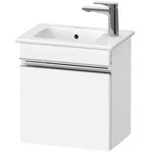 Duravit, Meuble sous-lavabo, Sivida bâti-support pour lavabo, charnières à droite, poignée profilée chromée, 400x28 (40 x 28.70 x 44.30 cm)