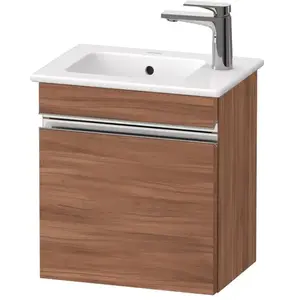 Duravit, Meuble sous-lavabo, Sivida bâti-support pour lavabo, charnières à gauche, poignée profilée chromée, 400x28 (40 x 28.70 x 44.30 cm)