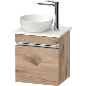 Duravit, Console de lavabo, Sivida Meuble sous-lavabo sur console, charnières à droite, poignée profilée chromée, 4