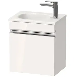 Duravit, Meuble sous-lavabo, Sivida bâti-support pour lavabo, charnières à gauche, poignée profilée chromée, 400x29 (40 x 29.50 x 44 cm) pas cher
