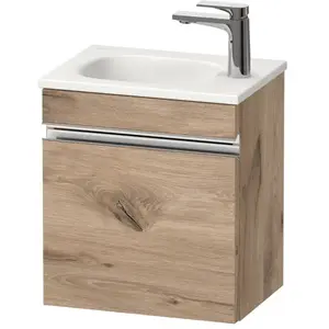 Duravit, Meuble sous-lavabo, Sivida bâti-support pour lavabo, charnières à droite, poignée profilée chromée, 400x29 (40 x 29.50 x 44 cm) pas cher