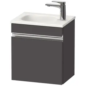 Duravit, Meuble sous-lavabo, Sivida bâti-support pour lavabo, charnières à gauche, poignée profilée chromée, 400x29 (40 x 29.50 x 44 cm) pas cher