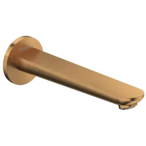 Bec déverseur baignoire DURAVIT Wave bronze brossé - Monotrou - Laiton