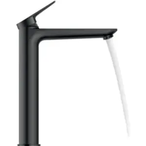 Mitigeur lavabo DURAVIT Wave XL - Noir mat - Economie d'eau - Cartouch... pas cher