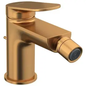 Duravit, Robinetterie de salle de bains, Wave Mitigeur monocommandé pour bidet, saillie 128 mm, avec garniture découlement, WA24000 pas cher