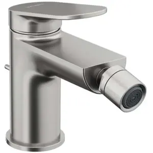 Duravit Wave - Bidetkraan met afvoer, geborsteld rvs WA2400001070 pas cher